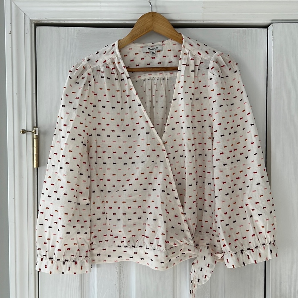 Madewell XL Wrap Blouse